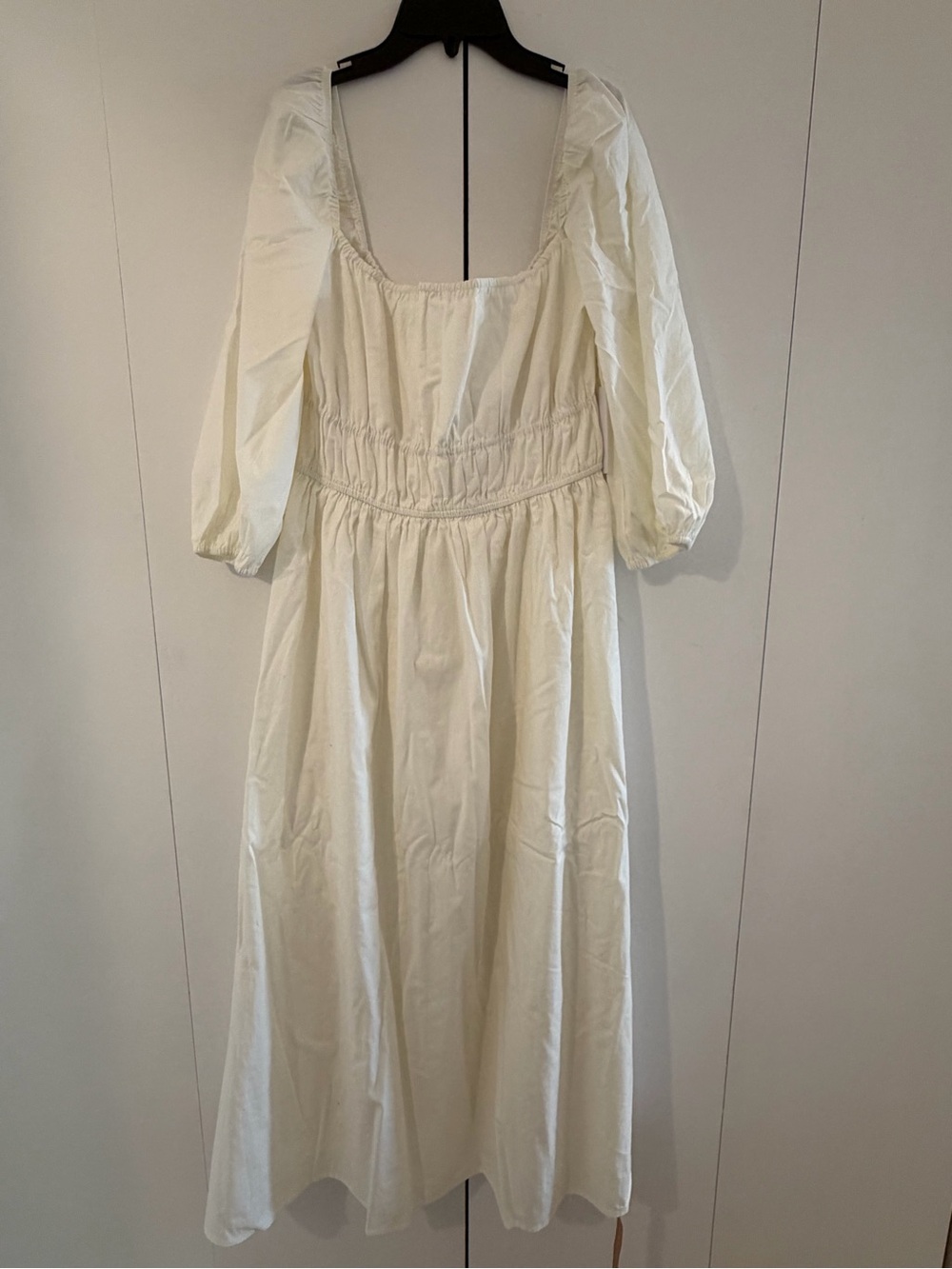 Reformation White Bennie Maxi Dress